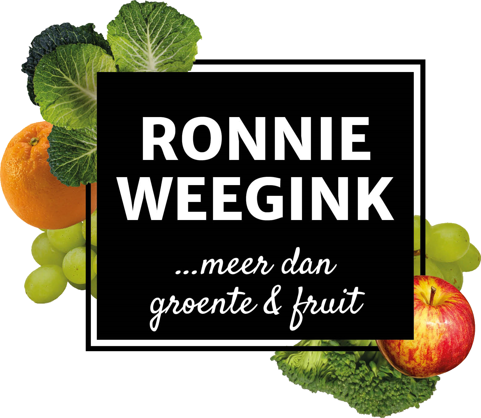 Fruitmanden van Ronnie Weegink logo